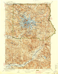 Download a high-resolution, GPS-compatible USGS topo map for Mt Rainier, WA (1939 edition)