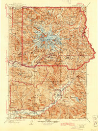 Download a high-resolution, GPS-compatible USGS topo map for Mt Rainier, WA (1945 edition)