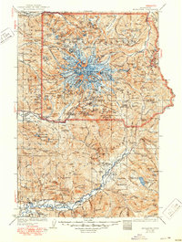 Download a high-resolution, GPS-compatible USGS topo map for Mt Rainier, WA (1950 edition)