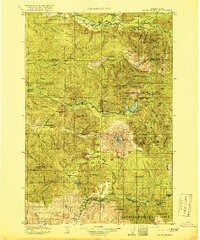 1919 Map of Mt St Helens
