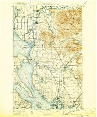 1911 Map of Mt Vernon, 1937 Print