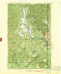 1942 Map of Newport, WA