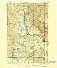 preview thumbnail of historical topo map of Newport, WA in 1942