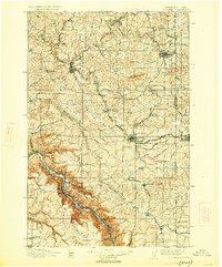 1910 Map of Pullman, 1926 Print