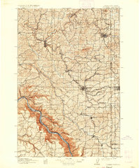 1910 Map of Pullman, 1936 Print