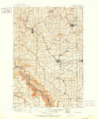 1910 Map of Pullman, 1951 Print