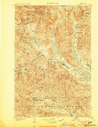 1903 Map of Snoqualmie Pass, WA