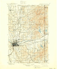 1901 Map of Spokane, 1939 Print