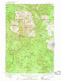 1926 Map of Skamania County, WA, 1969 Print