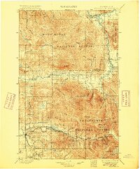 preview thumbnail of historical topo map of Snohomish County, WA in 1901