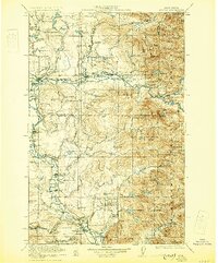 1923 Map of Snoqualmie, WA, 1930 Print