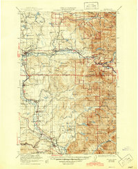 1923 Map of Sultan, 1945 Print