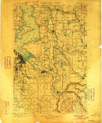 1900 Map of Tacoma, 1902 Print