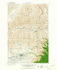1919 Map of Walla Walla, 1964 Print