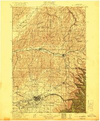 1921 Map of Walla Walla