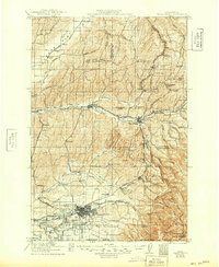 preview thumbnail of historical topo map of Walla Walla, WA in 1921