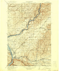 1918 Map of Wallula, 1942 Print