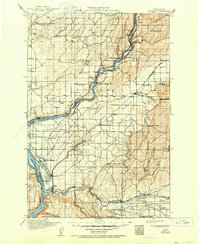 1918 Map of Wallula, 1951 Print