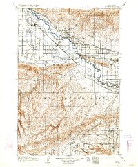 1910 Map of Wapato, WA, 1934 Print