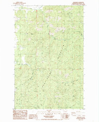 preview thumbnail of historical topo map of Stevens County, WA in 1985