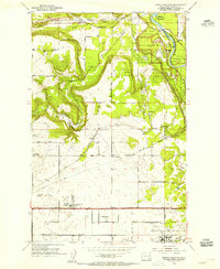 1954 Map of Airway Heights, WA, 1955 Print