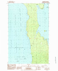 Download a high-resolution, GPS-compatible USGS topo map for Allens Bay, WA (1984 edition)