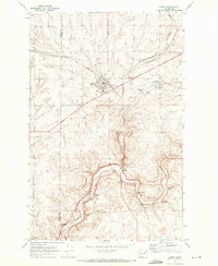 1969 Map of Almira, WA, 1972 Print