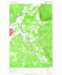 1956 Map of Arlington East, 1966 Print