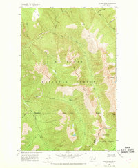 Download a high-resolution, GPS-compatible USGS topo map for Azurite Peak, WA (1969 edition)