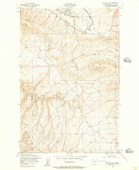Download a high-resolution, GPS-compatible USGS topo map for Badger Gap, WA (1957 edition)