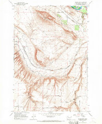 Download a high-resolution, GPS-compatible USGS topo map for Badger Mtn, WA (1967 edition)