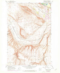 preview thumbnail of historical topo map of Benton County, WA in 1965