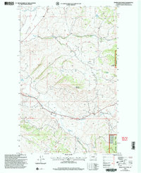 Download a high-resolution, GPS-compatible USGS topo map for Barker Mountain, WA (2004 edition)