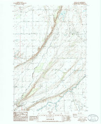 Download a high-resolution, GPS-compatible USGS topo map for Basin City, WA (1986 edition)