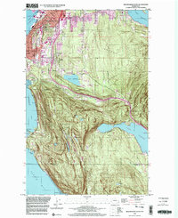 preview thumbnail of historical topo map of Whatcom County, WA in 1998