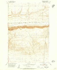 preview thumbnail of historical topo map of Grant County, WA in 1954