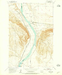 Download a high-resolution, GPS-compatible USGS topo map for Beverly, WA (1955 edition)