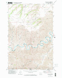 Download a high-resolution, GPS-compatible USGS topo map for Black Butte, WA (1974 edition)