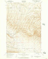 Download a high-resolution, GPS-compatible USGS topo map for Black Rock Spring NW, WA (1957 edition)