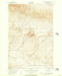 Download a high-resolution, GPS-compatible USGS topo map for Black Rock Spring SW, WA (1957 edition)