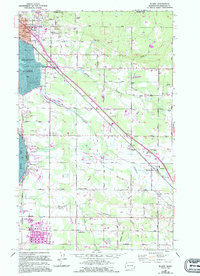 1952 Map of Blaine, WA, 1994 Print