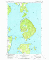 Download a high-resolution, GPS-compatible USGS topo map for Blakely Island, WA (1977 edition)