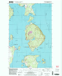 Download a high-resolution, GPS-compatible USGS topo map for Blakely Island, WA (2003 edition)