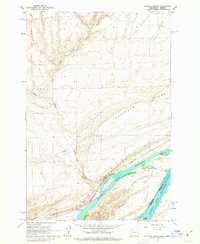 Download a high-resolution, GPS-compatible USGS topo map for Blalock Island, WA (1963 edition)
