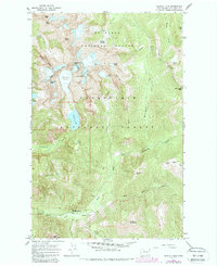 Download a high-resolution, GPS-compatible USGS topo map for Blanca Lake, WA (1988 edition)