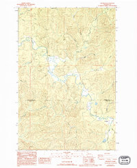 preview thumbnail of historical topo map of Grays Harbor County, WA in 1986