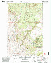 Download a high-resolution, GPS-compatible USGS topo map for Burge Mountain, WA (2004 edition)