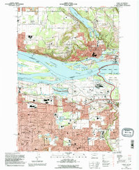 preview thumbnail of historical topo map of Camas, WA in 1993