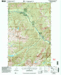 Download a high-resolution, GPS-compatible USGS topo map for Cashmere Mountain, WA (2006 edition)