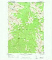 preview thumbnail of historical topo map of Yakima County, WA in 1969